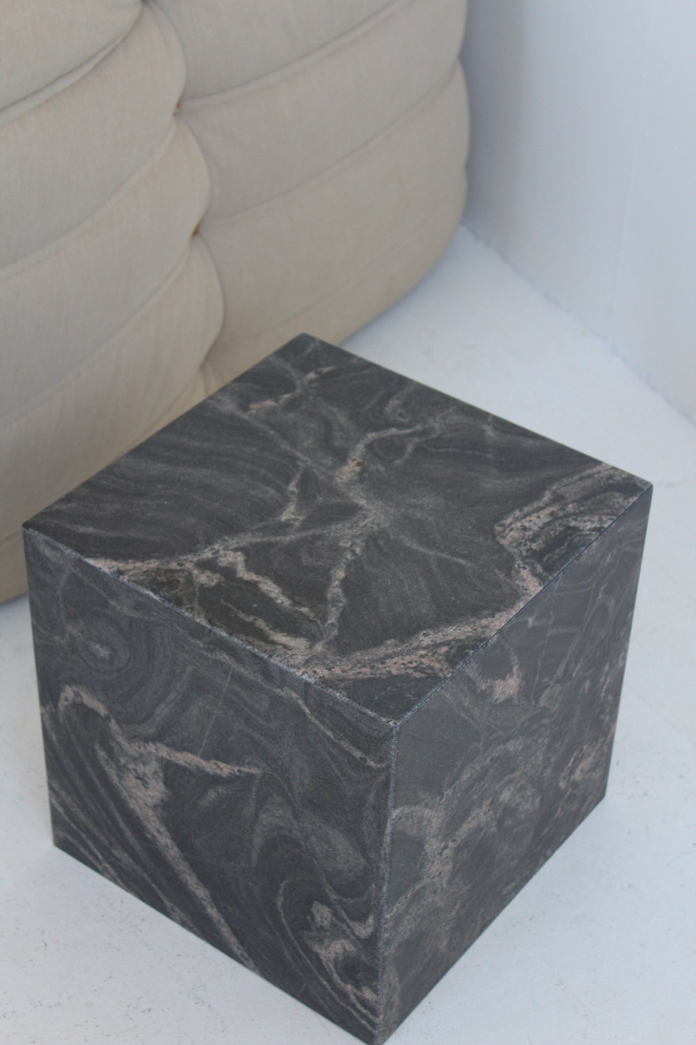 Black Forest Cube Side Table