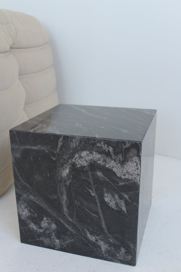 Oscuro Mist Cube Side Table