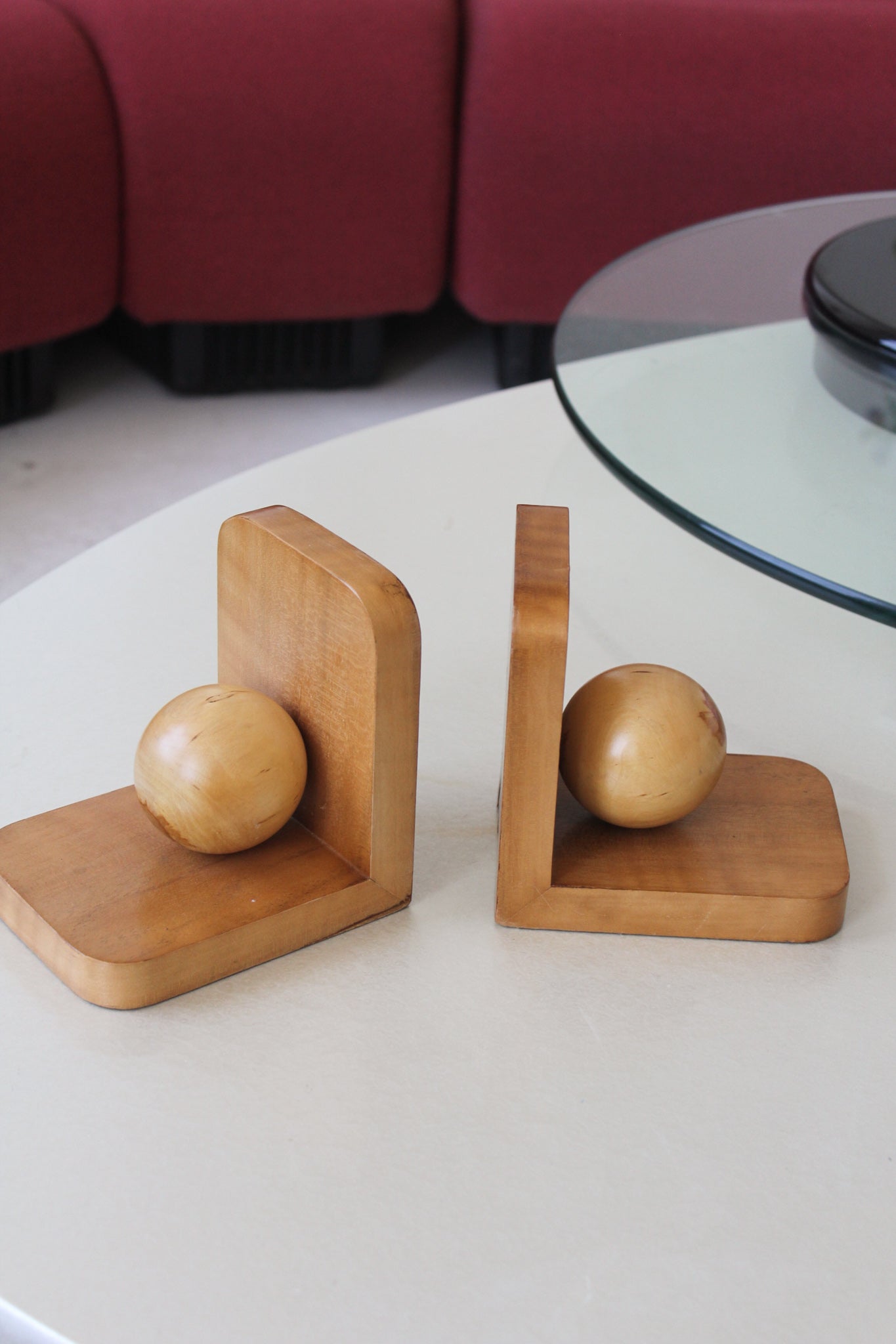 Pine Wood Bookends