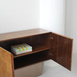 Crédence en ronce de noyer par Milo Baughman pour Thayer Coggin