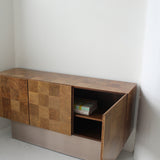 Crédence en ronce de noyer par Milo Baughman pour Thayer Coggin