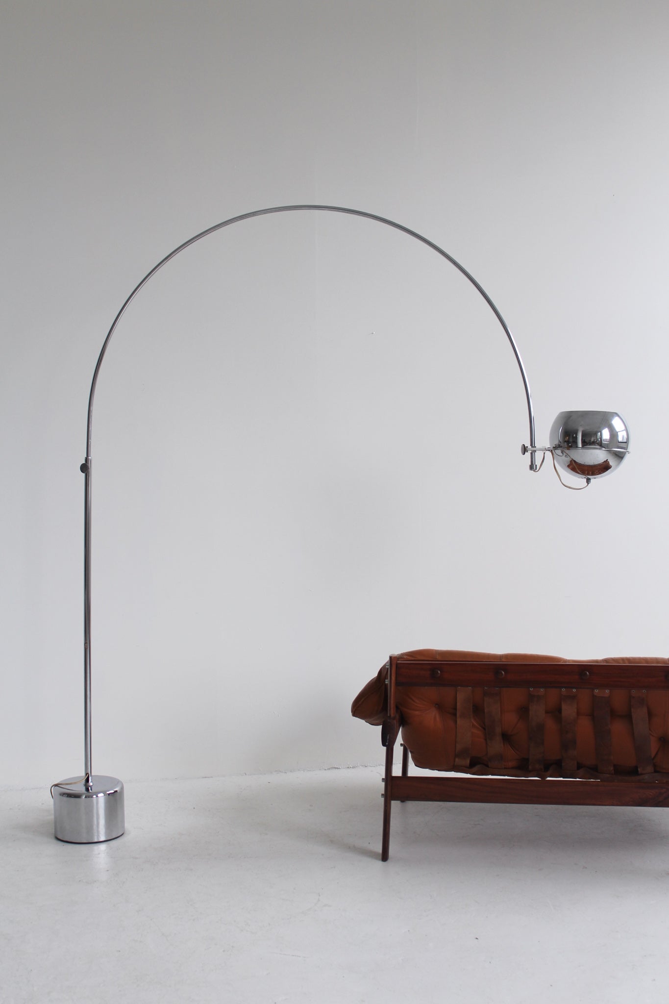 Chrome Arc Floor Lamp by Gepo Amsterdam