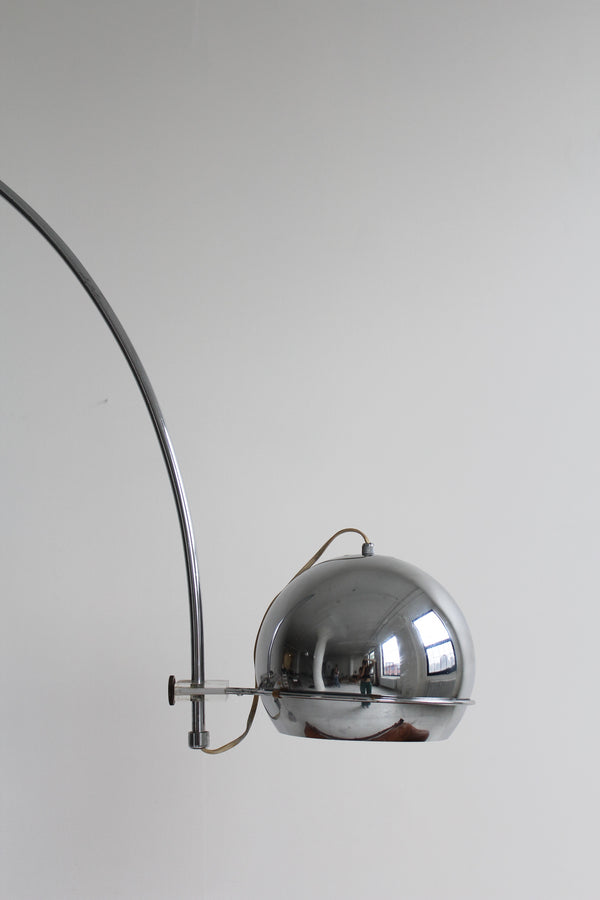 Chrome Arc Floor Lamp by Gepo Amsterdam