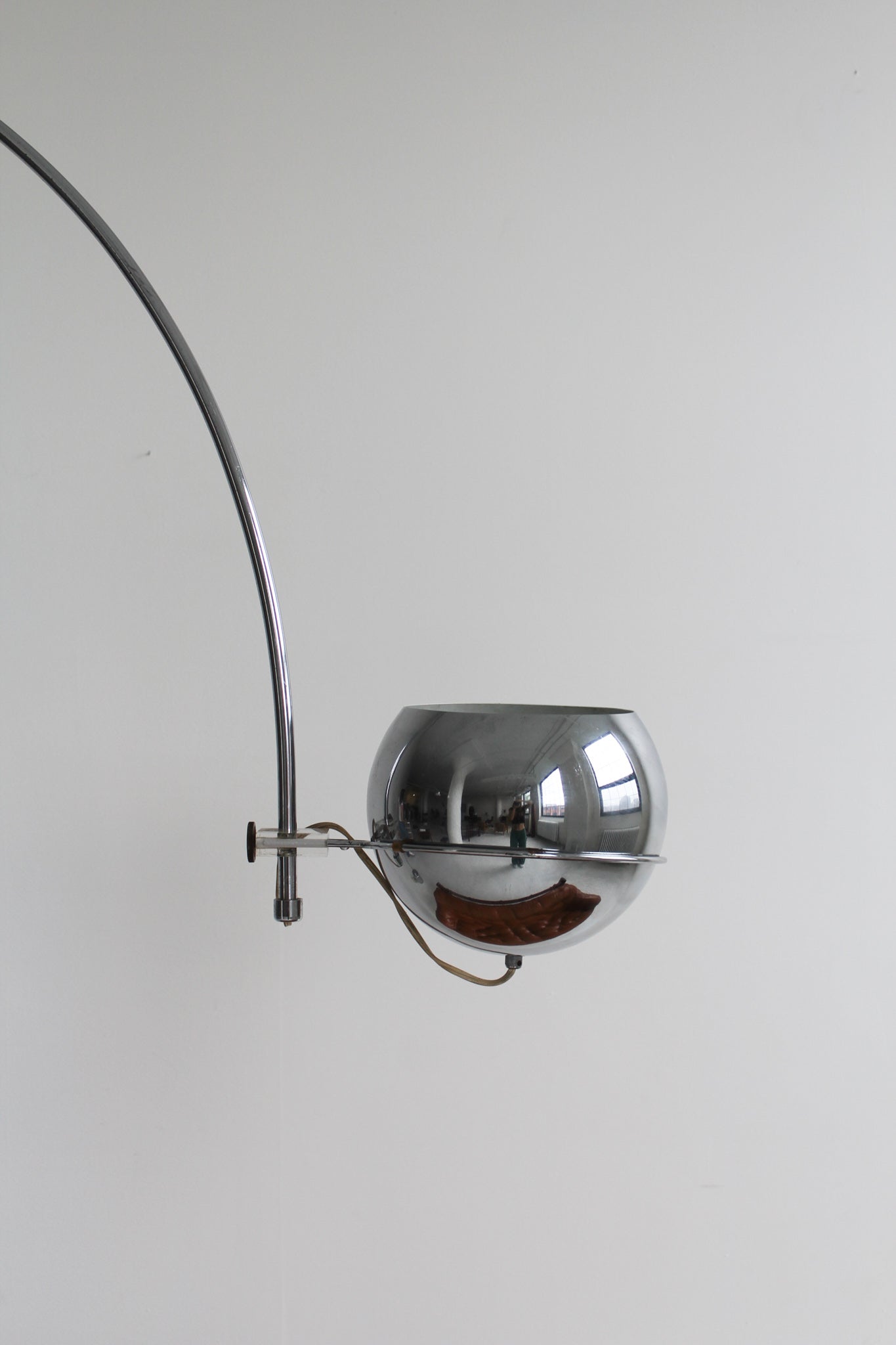 Chrome Arc Floor Lamp by Gepo Amsterdam