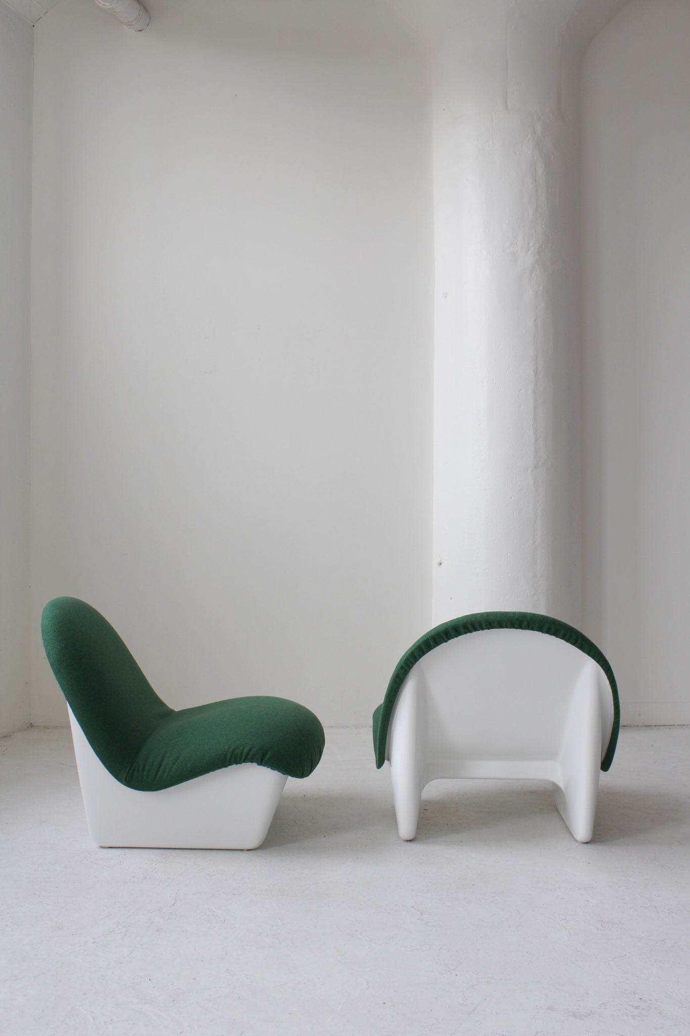 Green Sadima Chair By Luigi Colani