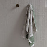 Bethell Bath Towel in Sage & Chalk by Baina