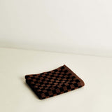 Josephine Hand towel in Tabac & Noir by Baina