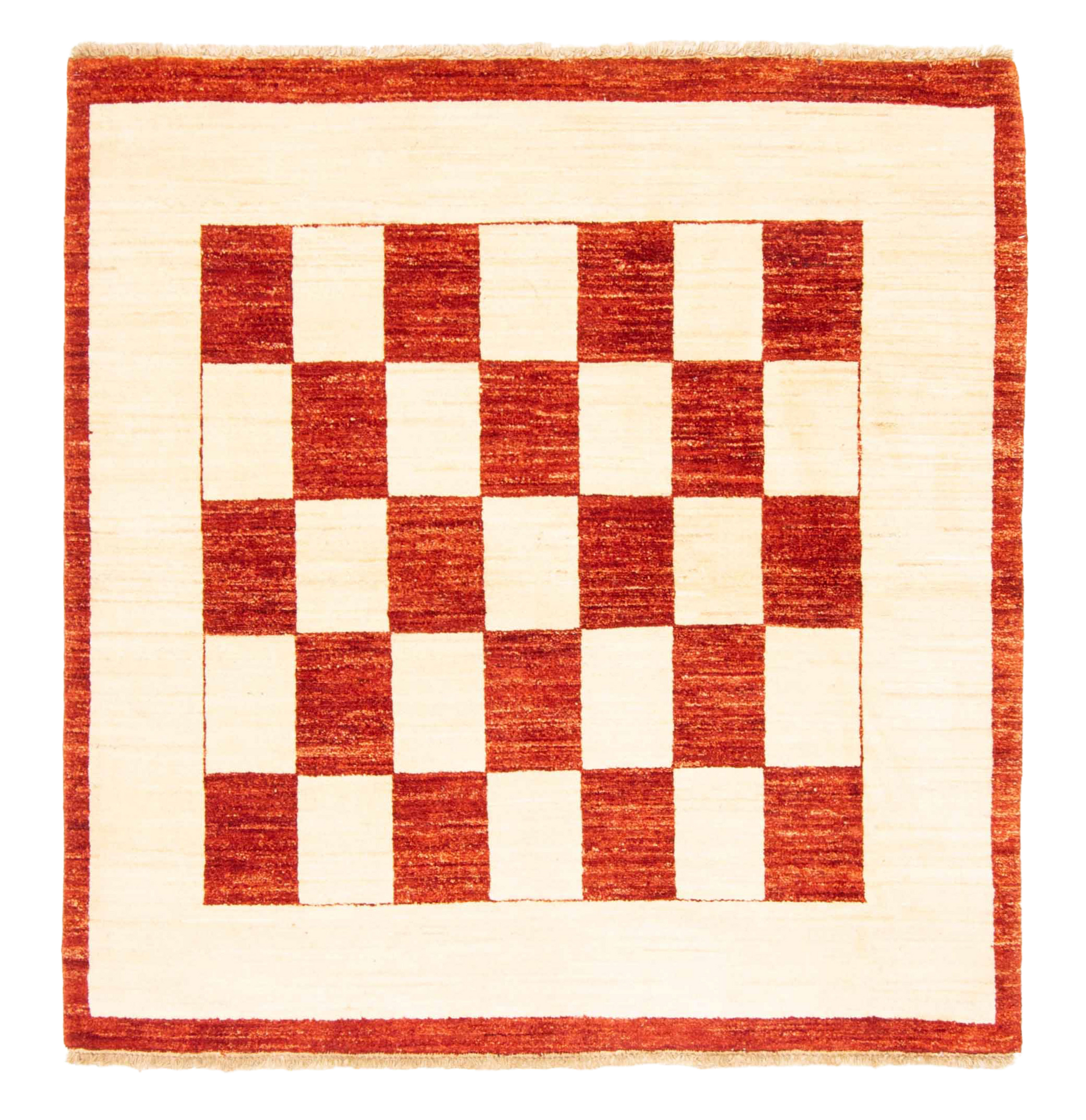 Ziegler Rug in Checkered Red Currant