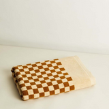 Roman Pool towel in Cedar & Sand by Baina